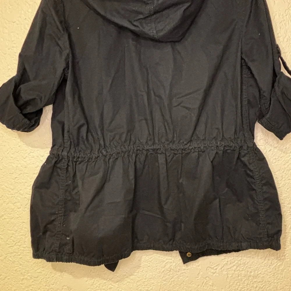 Michael Kors Dark Blue Utility Jacket with Gold Details - Picture 10 of 11